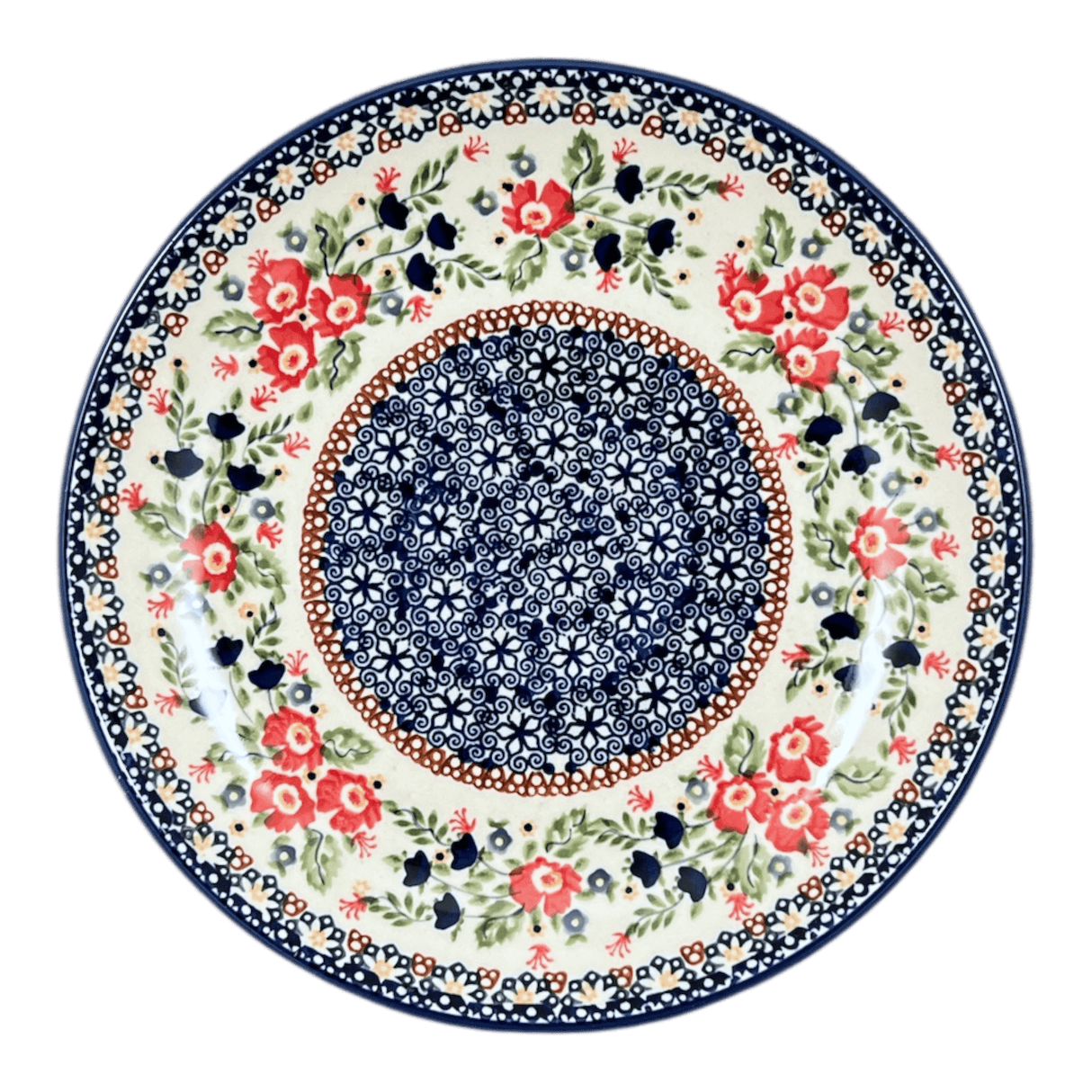 Plate, Round, Dinner, 10" in "Poppy Passion - A" by Manufaktura | T132S-P268A