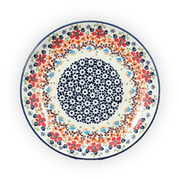 A picture of a Polish Pottery 10" Dinner Plate (Stellar Celebration) | T132S-P309 as shown at PolishPotteryOutlet.com/products/10-dinner-plate-stellar-celebration-t132s-p309