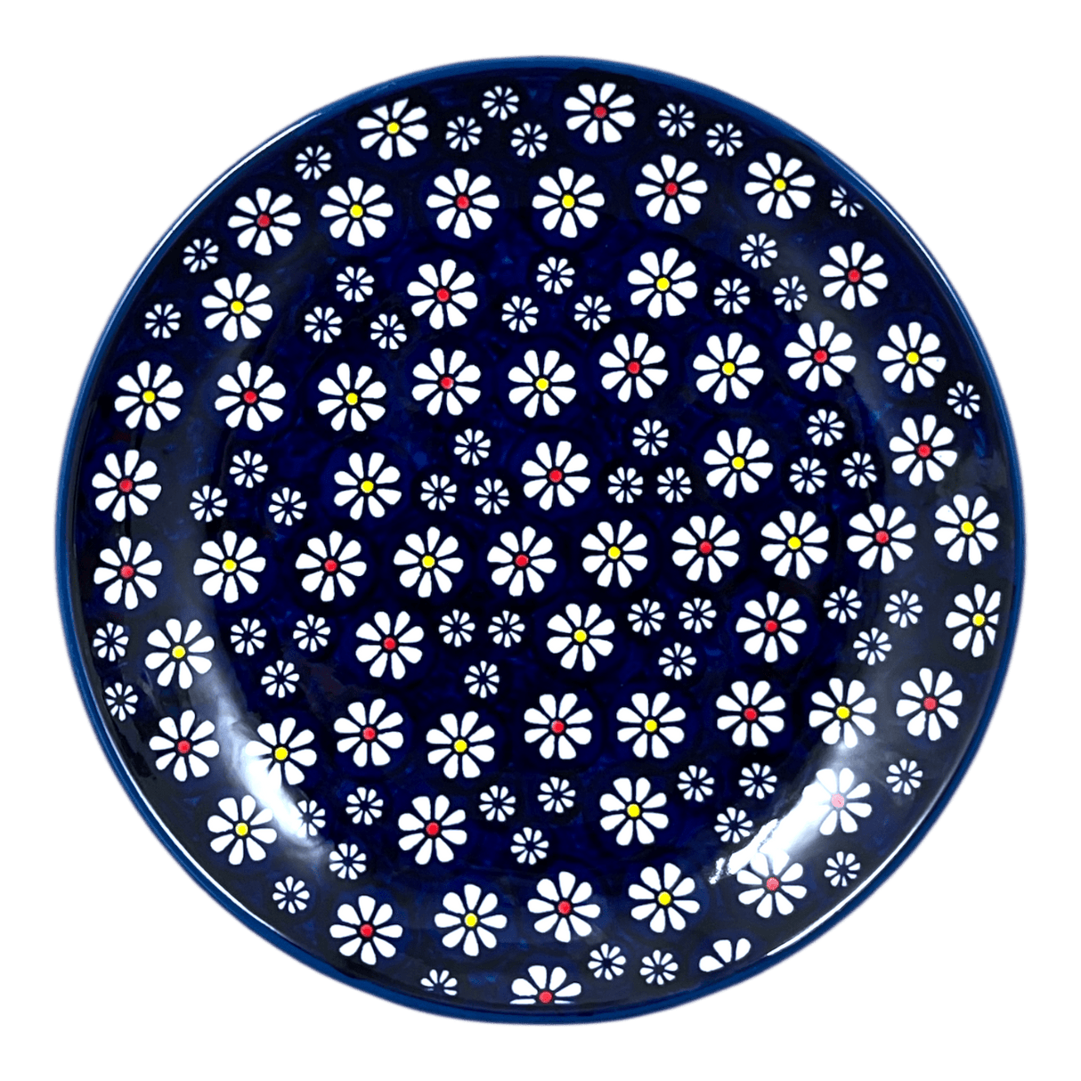 Plate, Round, Dinner, 10" in "Midnight Daisies" by Manufaktura | T132S-S002