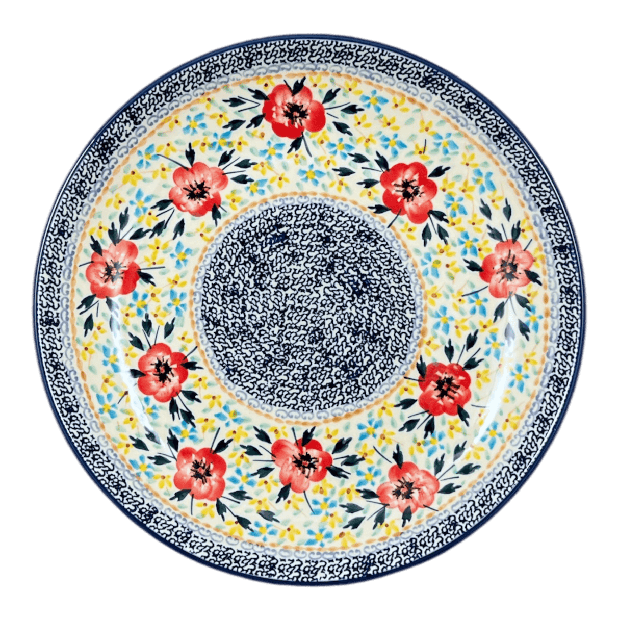 Plate, Round, Dinner, 10" in "Brilliant Wreath" by Manufaktura | T132S-WK78