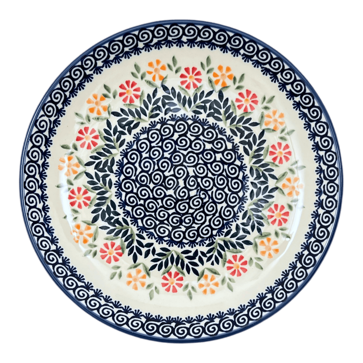 Plate, Round, Dinner, 10" in "Flower Power" by Manufaktura | T132T-JS14