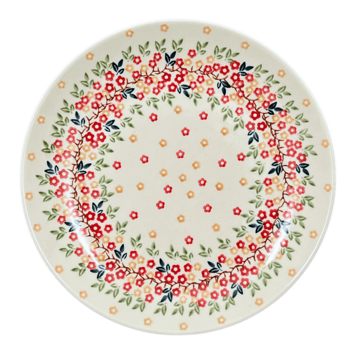 Plate, Round, Dinner, 10" in "Autumn Wreath" by Manufaktura | T132T-KK02