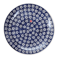 A picture of a Polish Pottery 10" Dinner Plate (Lone Star) | T132T-LG01 as shown at PolishPotteryOutlet.com/products/10-dinner-plate-lone-star-t132t-lg01