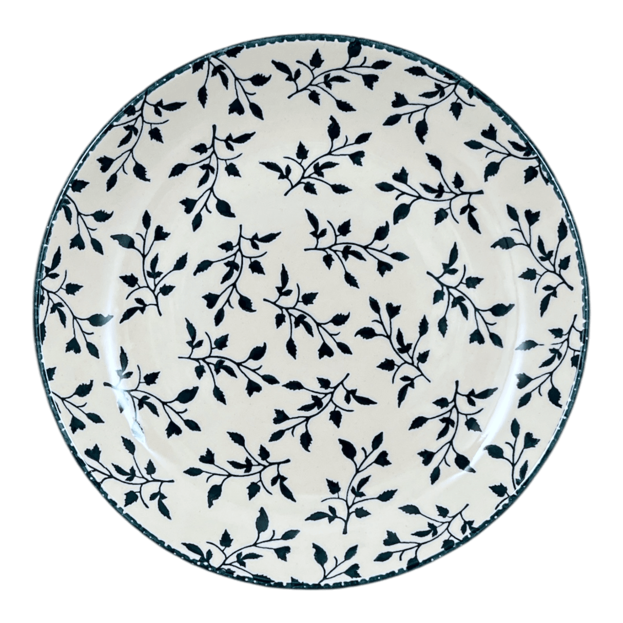 Plate, Round, Dinner, 10" in "Green Spray" by Manufaktura | T132T-LISZ