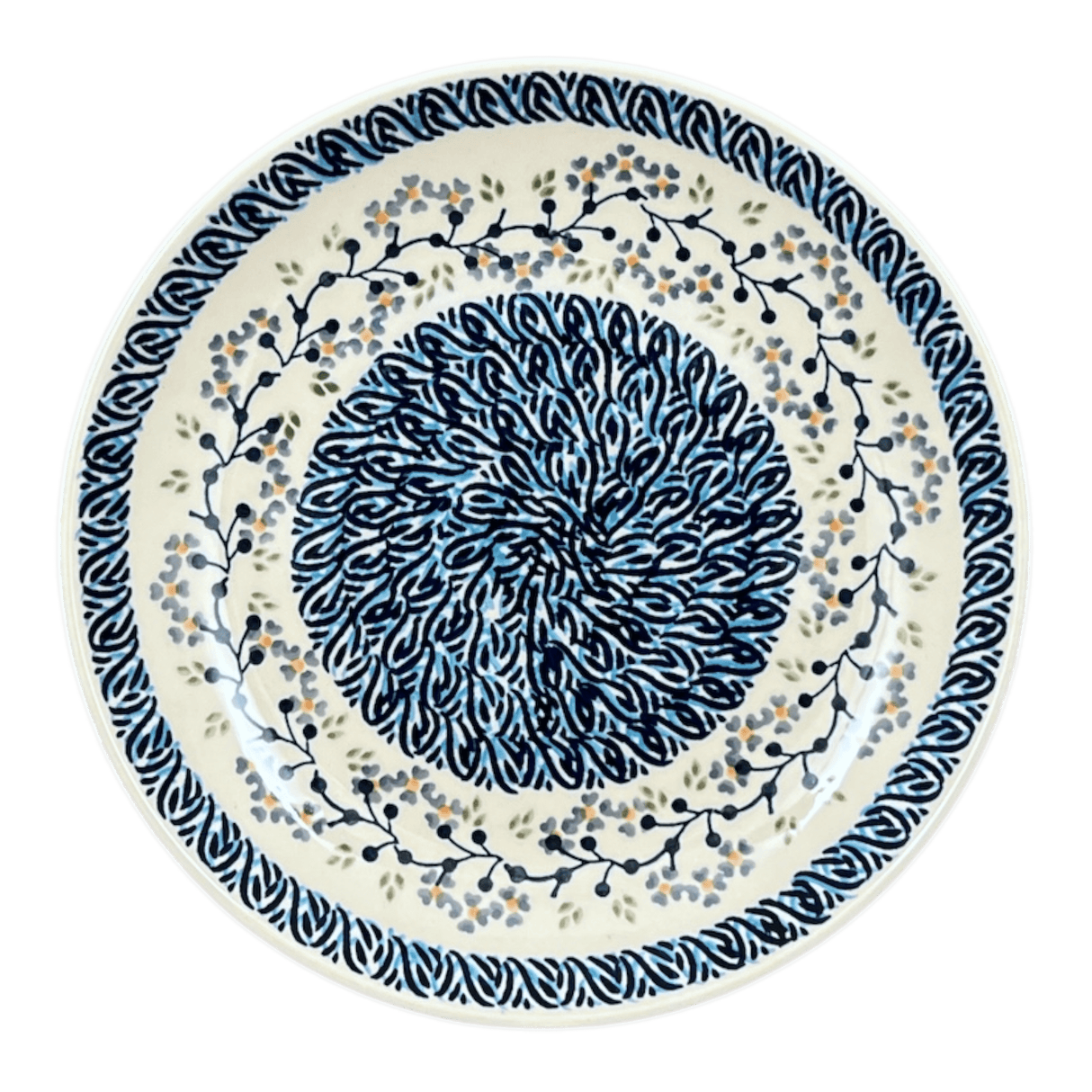 Plate, Round, Dinner, 10" in "Baby Blue Eyes" by Manufaktura | T132T-MC19