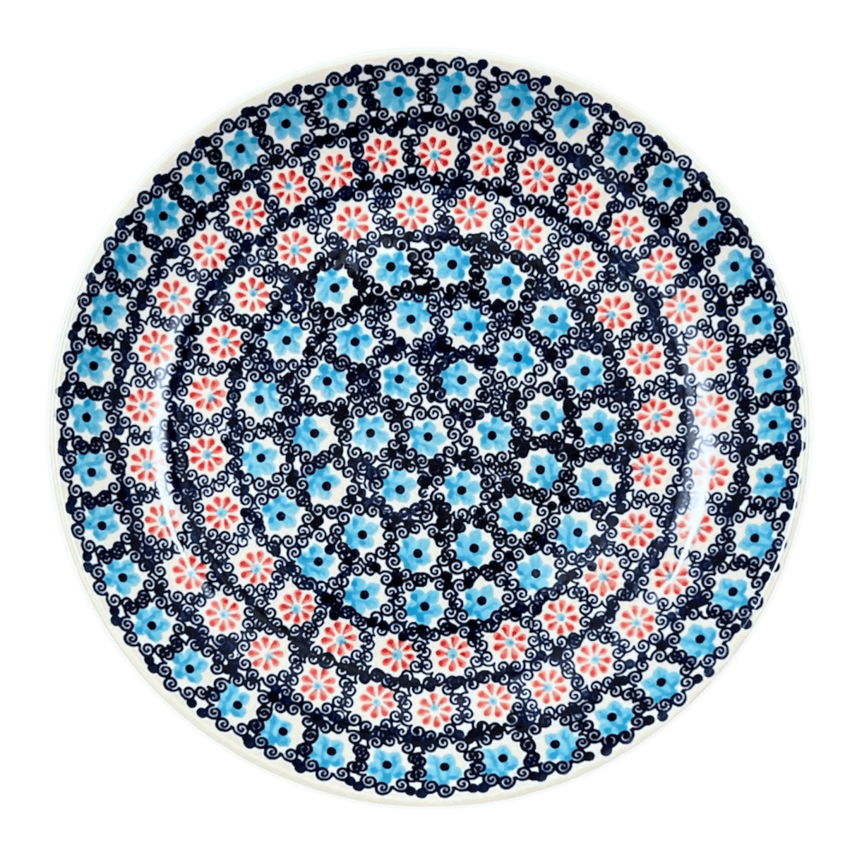 Plate, Round, Dinner, 10" in "Daisy Circle" by Manufaktura | T132T-MS01