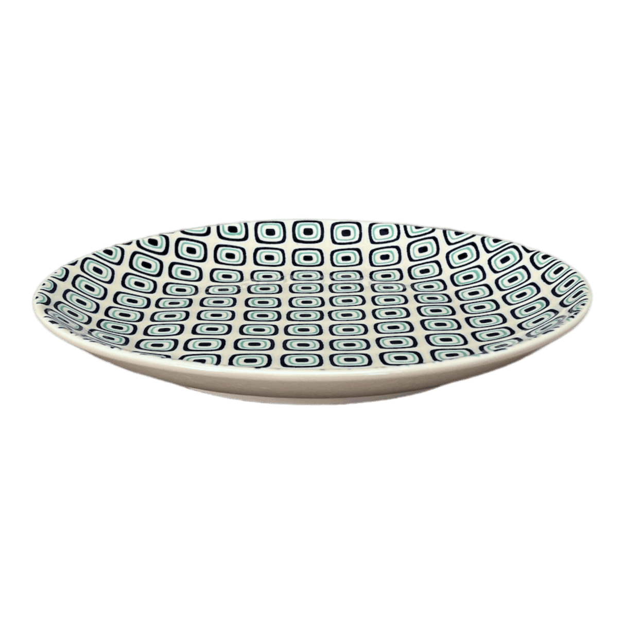 Plate, Round, Dinner, 10" in "Green Retro" by Manufaktura | T132U-604A