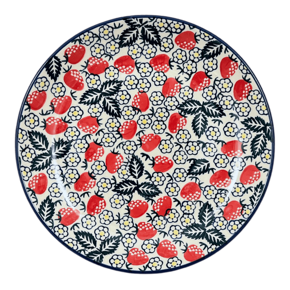 Plate, Round, Dinner, 10" in "Strawberry Fields" by Manufaktura | T132U-AS59