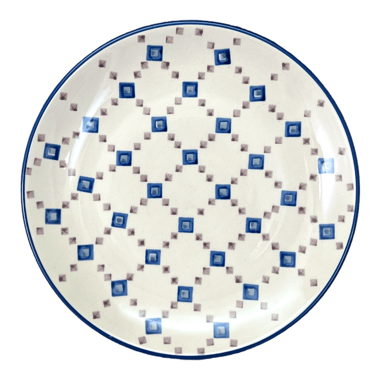 Plate, Round, Dinner, 10" in "Diamond Quilt" by Manufaktura | T132U-AS67