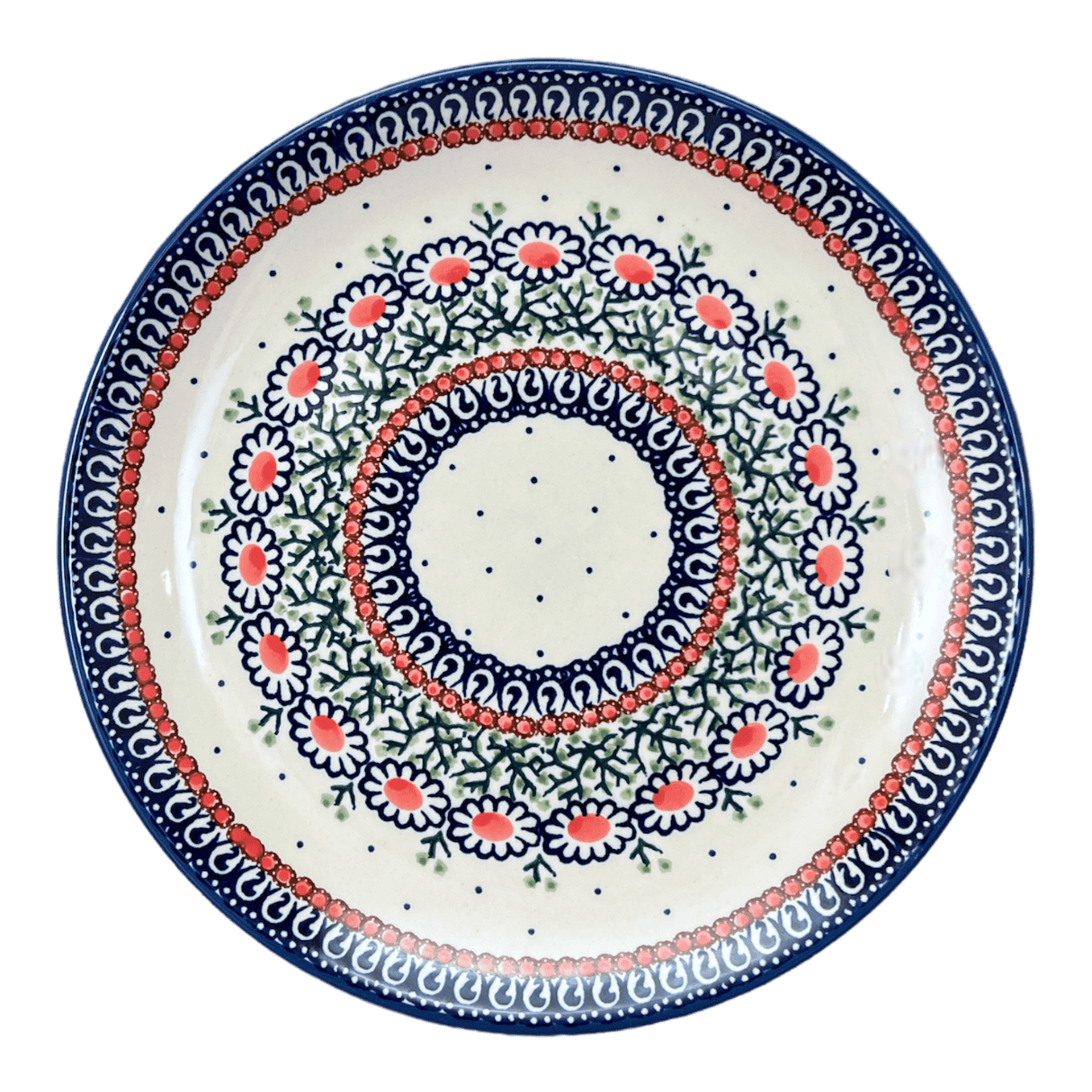 Plate, Round, Dinner, 10" in "Daisy Chain" by Manufaktura | T132U-ST