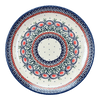 Polish Pottery 10" Dinner Plate (Daisy Chain) | T132U-ST at PolishPotteryOutlet.com