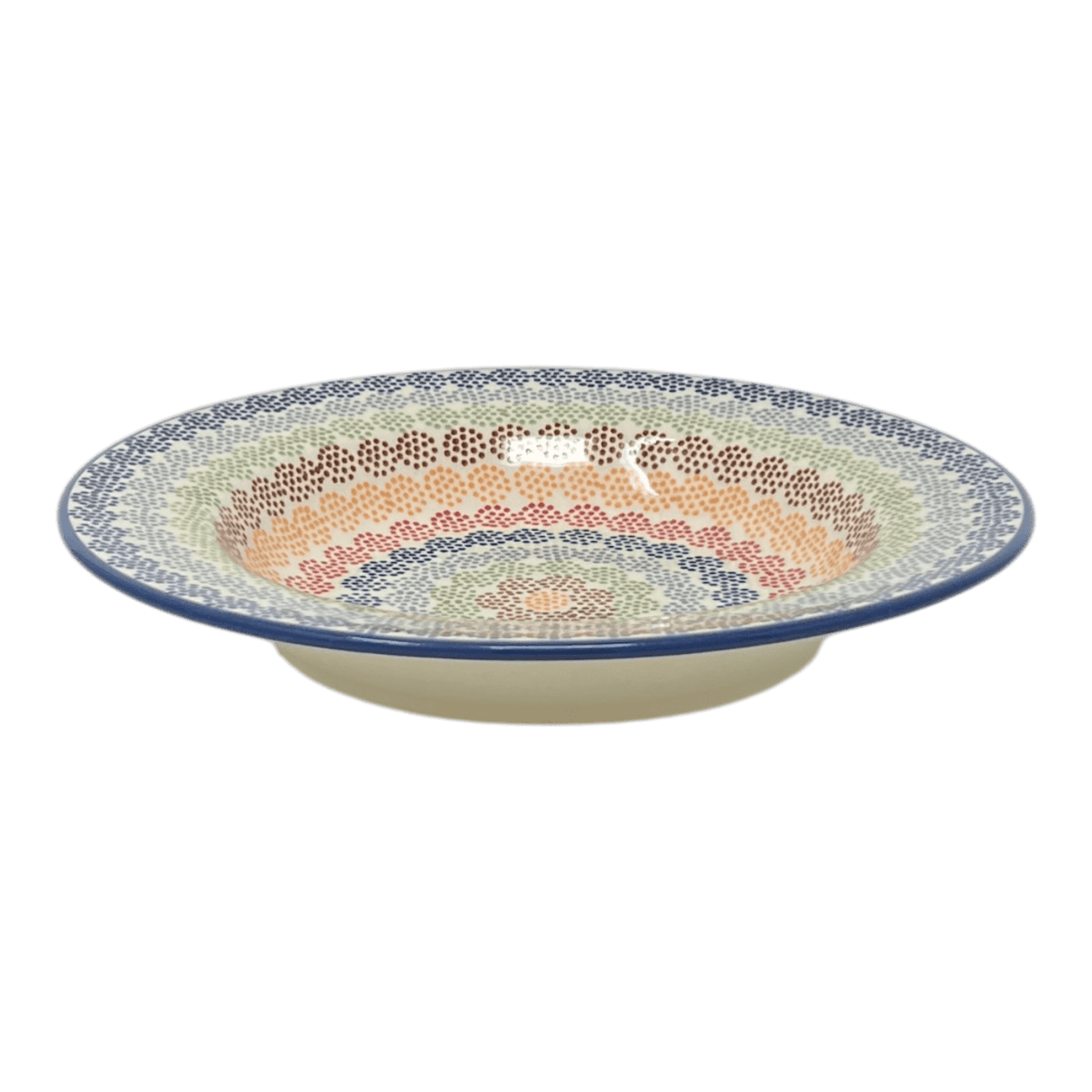 Plate, Round, Soup Plate, 9.25" in "Speckled Rainbow" by Manufaktura | T133M-AS37