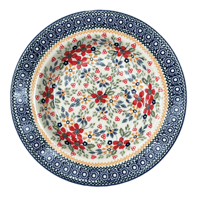 Polish Pottery Soup Plate (Ruby Bouquet) | T133S-DPCS Additional Image at PolishPotteryOutlet.com