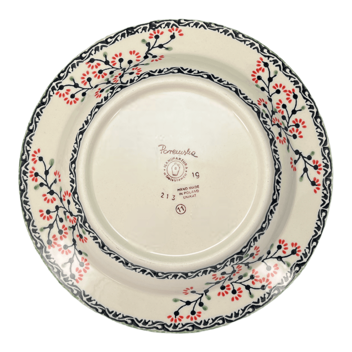 Plate, Round, Soup Plate, 9.25" in "Cherry Blossoms" by Manufaktura | T133S-DPGJ