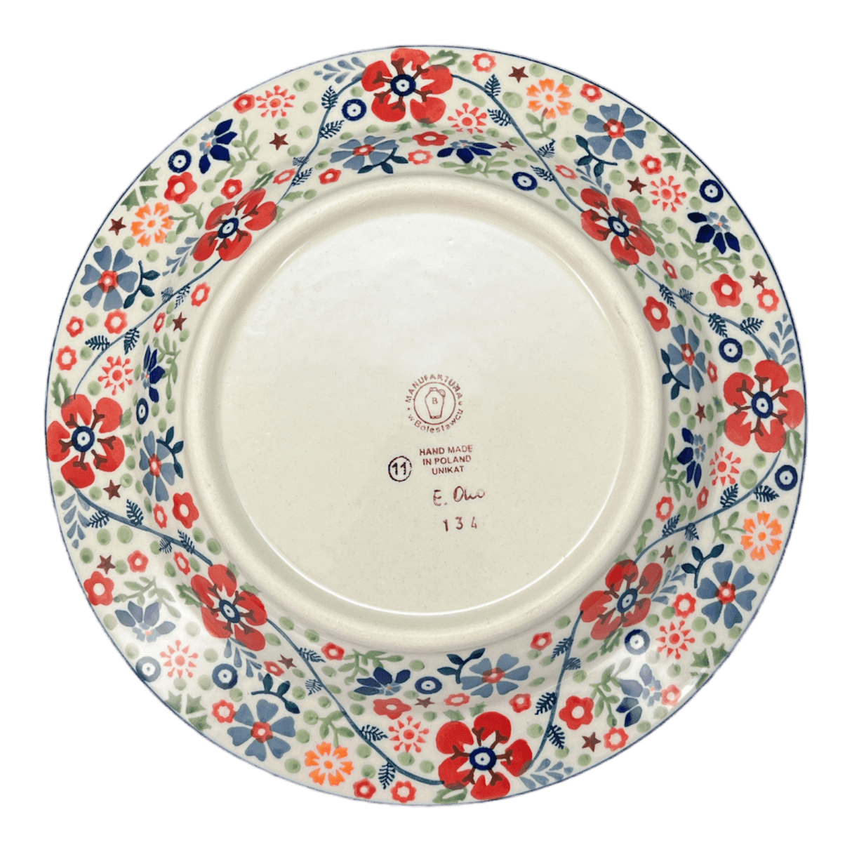 Plate, Round, Soup Plate, 9.25" in "Full Bloom" by Manufaktura | T133S-EO34