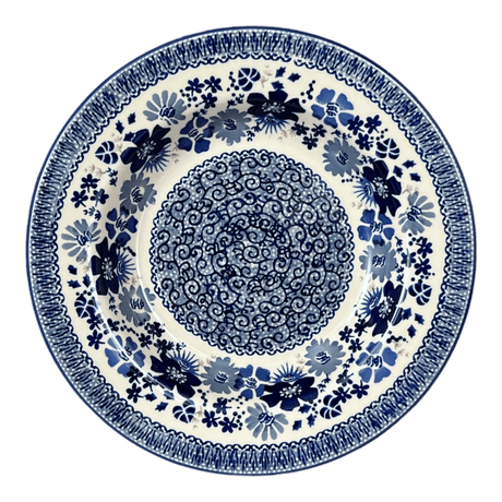 Plate, Round, Soup Plate, 9.25" in "Blue Life" by Manufaktura | T133S-EO39