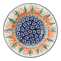 A picture of a Polish Pottery Soup Plate (Sun-Kissed Garden) | T133S-GM15 as shown at PolishPotteryOutlet.com/products/9-25-round-soup-plate-sun-kissed-garden-t133s-gm15