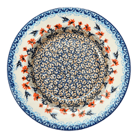 A picture of a Polish Pottery Soup Plate (Hummingbird Harvest) | T133S-JZ35 as shown at PolishPotteryOutlet.com/products/9-25-round-soup-plate-hummingbird-harvest-t133s-jz35