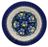 Plate, Round, Soup Plate, 9.25" in "Pansies" by Manufaktura | T133S-JZB