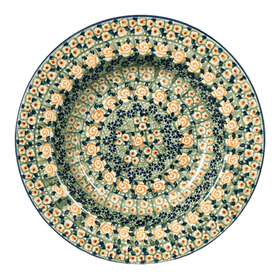 Polish Pottery Soup Plate (Perennial Garden) | T133S-LM Additional Image at PolishPotteryOutlet.com