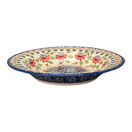 Plate, Round, Soup Plate, 9.25" in "Mediterranean Blossoms" by Manufaktura | T133S-P274