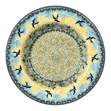 Plate, Round, Soup Plate, 9.25" in "Soaring Swallows" by Manufaktura | T133S-WK57