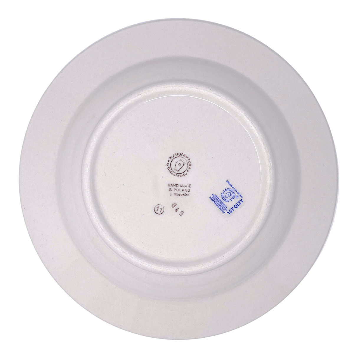 Plate, Round, Soup Plate, 9.25" in "Smooth Sailing" by Manufaktura | T133T-DPMA