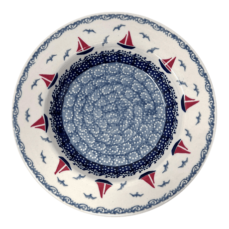 Plate, Round, Soup Plate, 9.25" in "Smooth Seas" by Manufaktura | T133T-DPML
