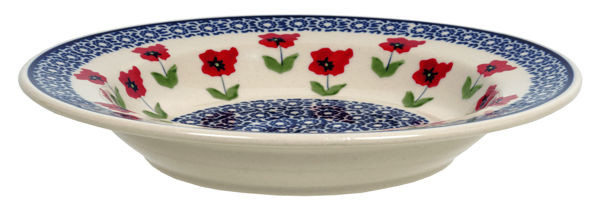 Plate, Round, Soup Plate, 9.25" in "Poppy Garden" by Manufaktura | T133T-EJ01