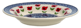 Plate, Round, Soup Plate, 9.25" in "Poppy Garden" by Manufaktura | T133T-EJ01
