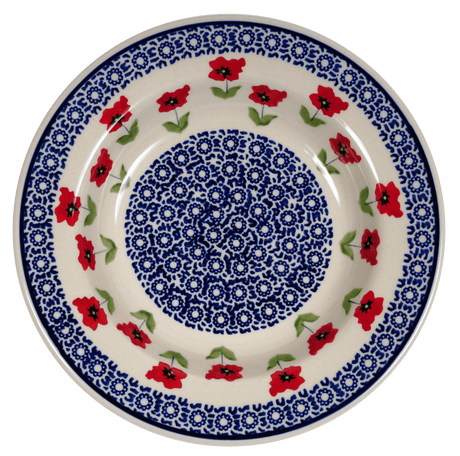 Plate, Round, Soup Plate, 9.25" in "Poppy Garden" by Manufaktura | T133T-EJ01