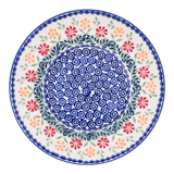 Plate, Round, Soup Plate, 9.25" in "Flower Power" by Manufaktura | T133T-JS14