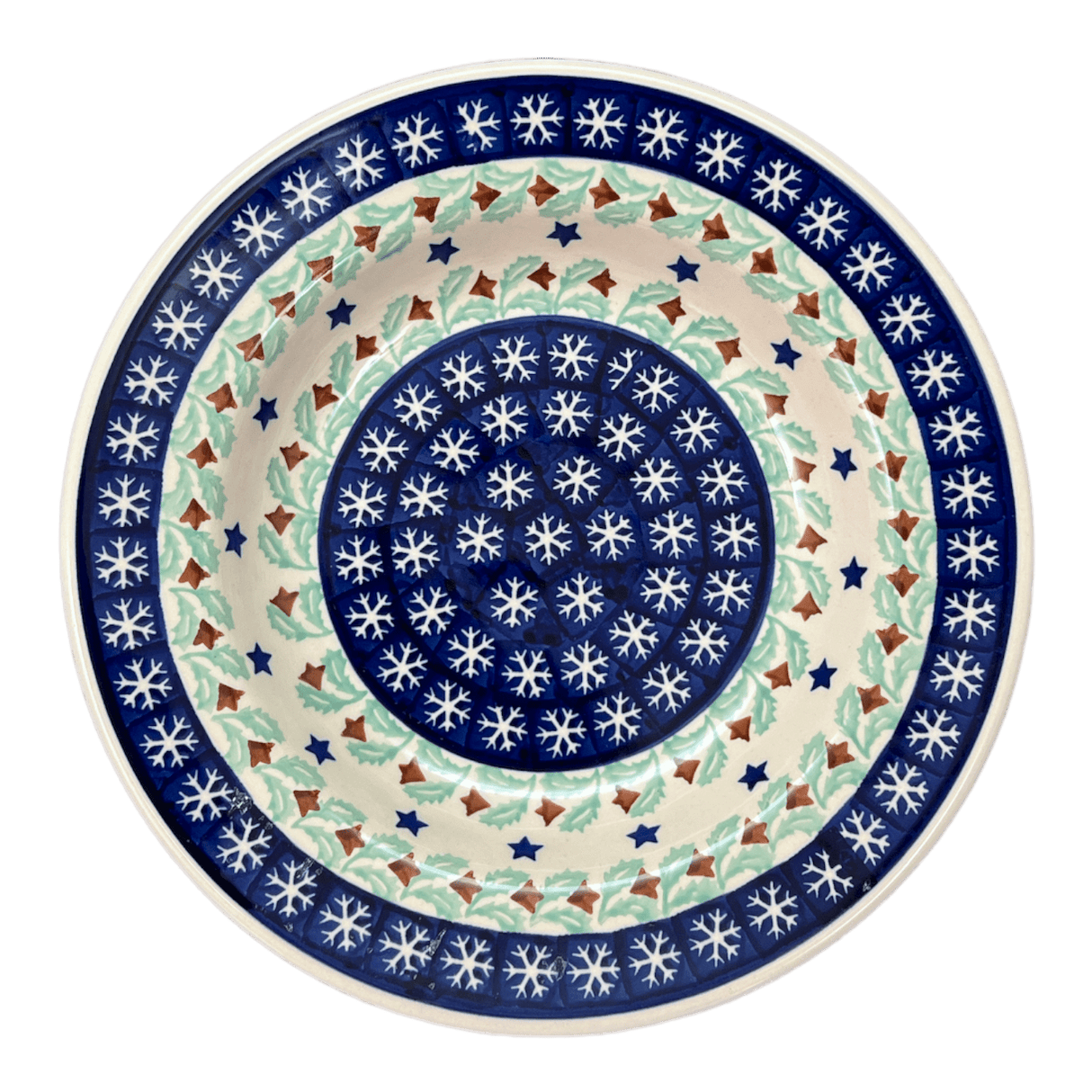 Plate, Round, Soup Plate, 9.25" in "Starry Wreath" by Manufaktura | T133T-PZG