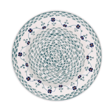 Plate, Round, Soup Plate, 9.25" in "Woven Pansies" by Manufaktura | T133T-RV