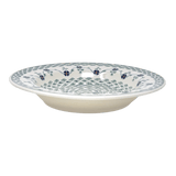 Plate, Round, Soup Plate, 9.25" in "Woven Pansies" by Manufaktura | T133T-RV