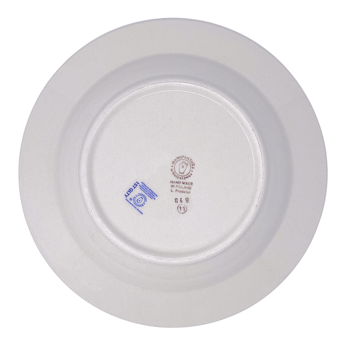 Plate, Round, Soup Plate, 9.25" in "Snowy Pines" by Manufaktura | T133T-U22