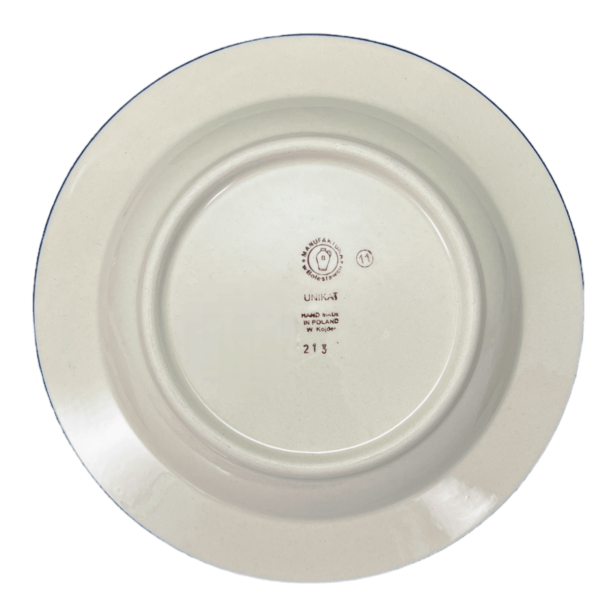 Plate, Round, Soup Plate, 9.25" in "Peacock Dot" by Manufaktura | T133U-54K