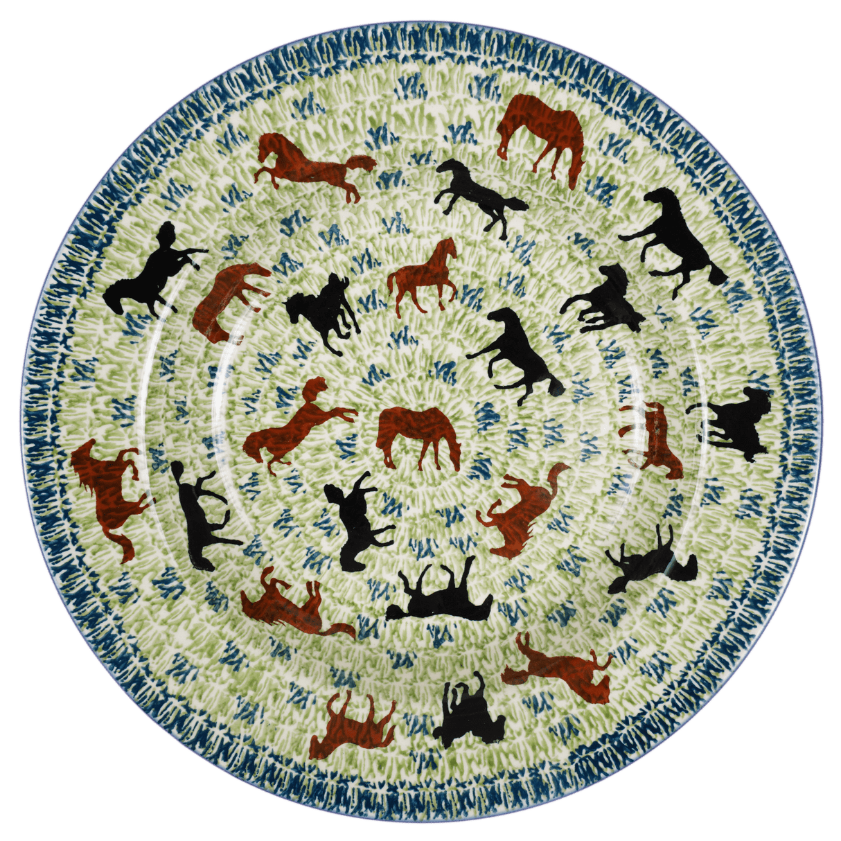 Plate, Round, Soup Plate, 9.25" in "On the Range" by Manufaktura | T133U-INK2
