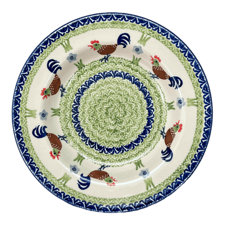 Plate, Round, Soup Plate, 9.25" in "Chicken Dance" by Manufaktura | T133U-P320