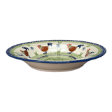 Plate, Round, Soup Plate, 9.25" in "Chicken Dance" by Manufaktura | T133U-P320