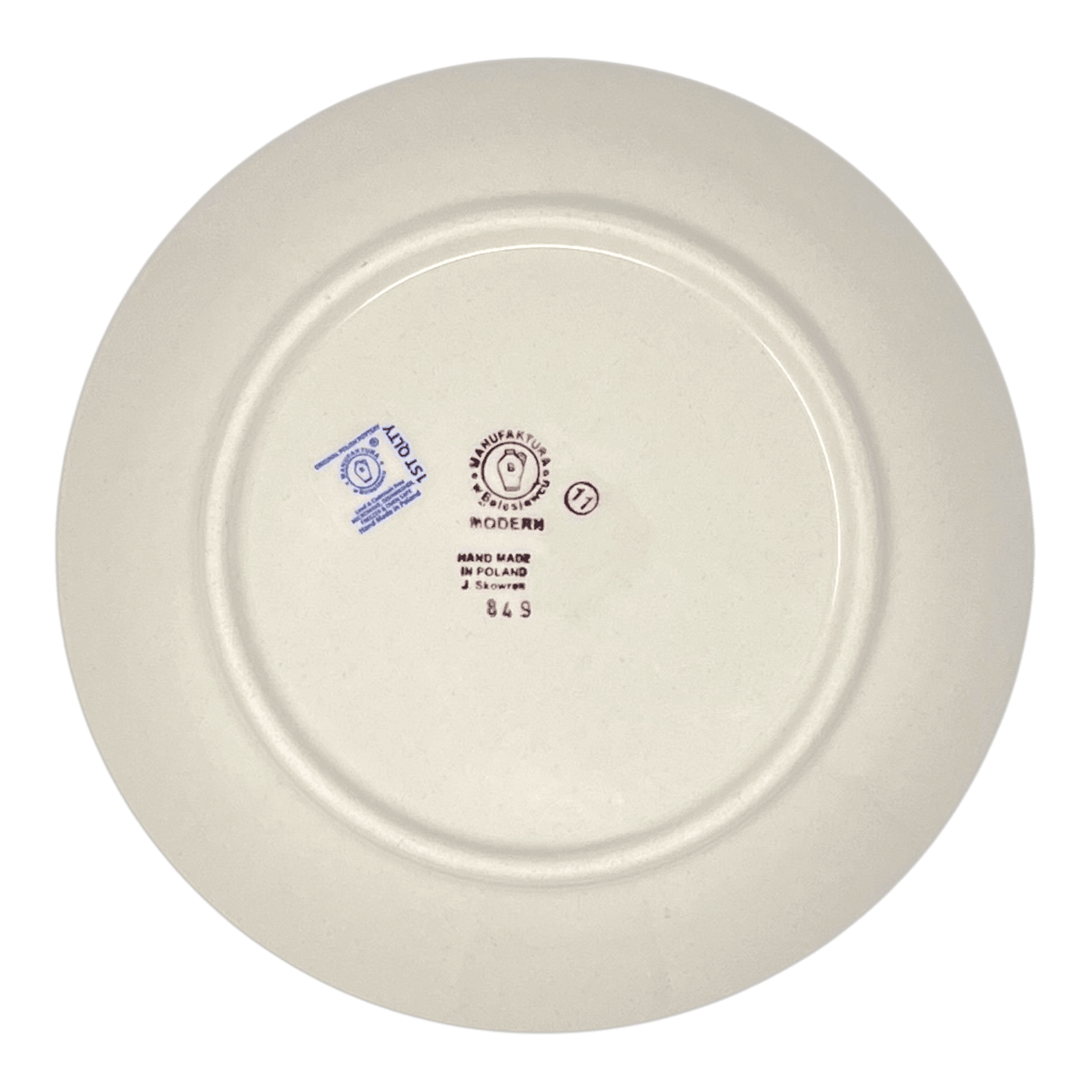 Plate, Round, Salad, 8.5" in "Modern Blue" by Manufaktura | T134M-J8KO