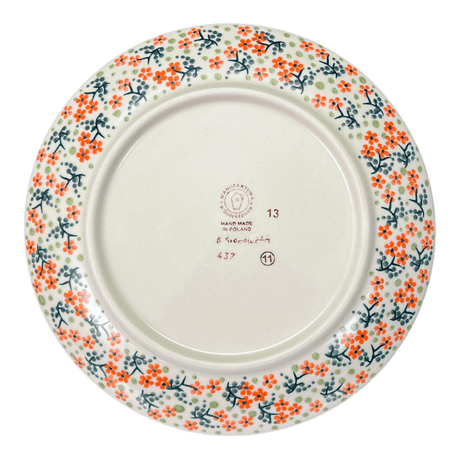 Plate, Round, Salad, 8.5" in "Peach Blossoms" by Manufaktura | T134S-AS46