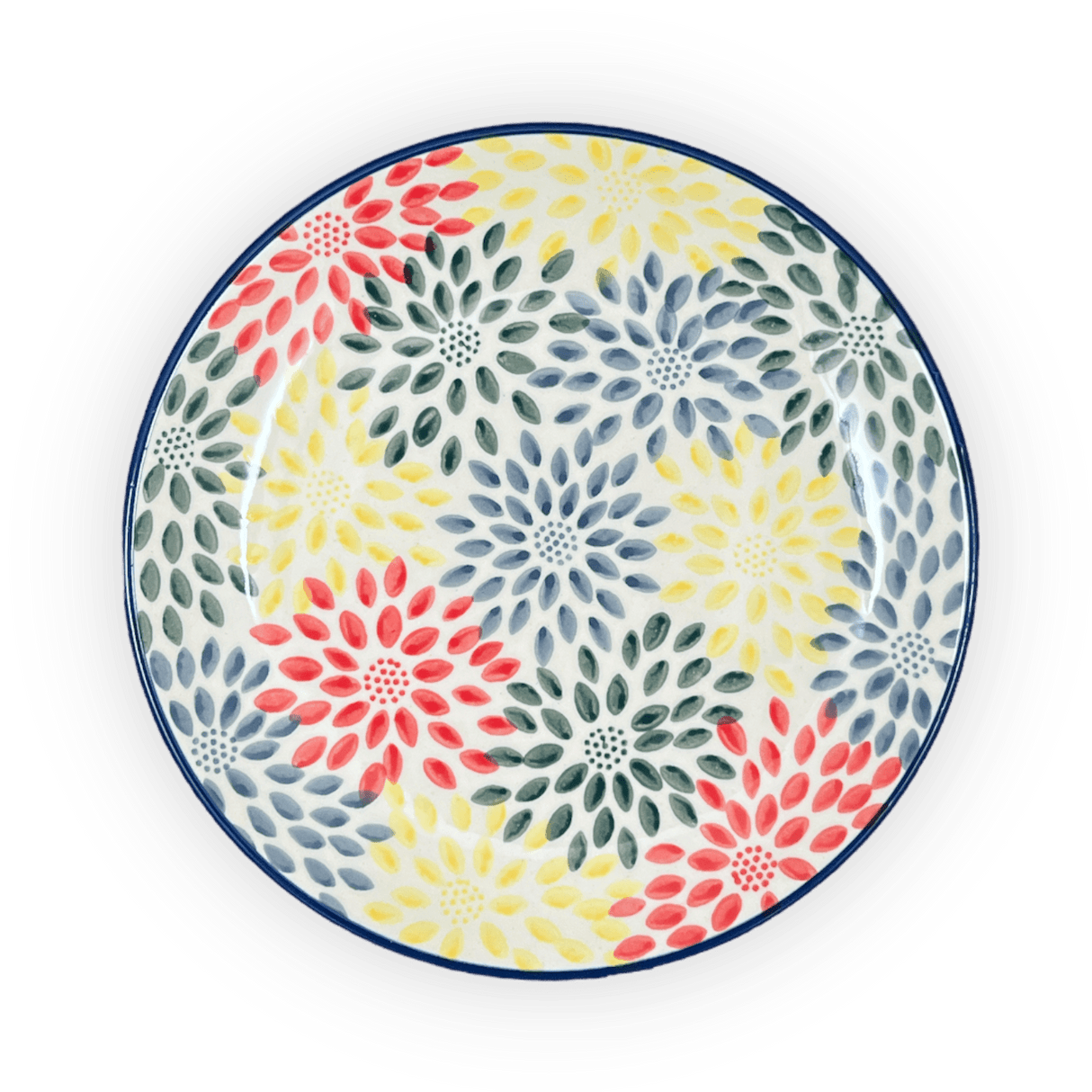 Plate, Round, Salad, 8.5" in "Zinnia Bouquet" by Manufaktura | T134S-IS05