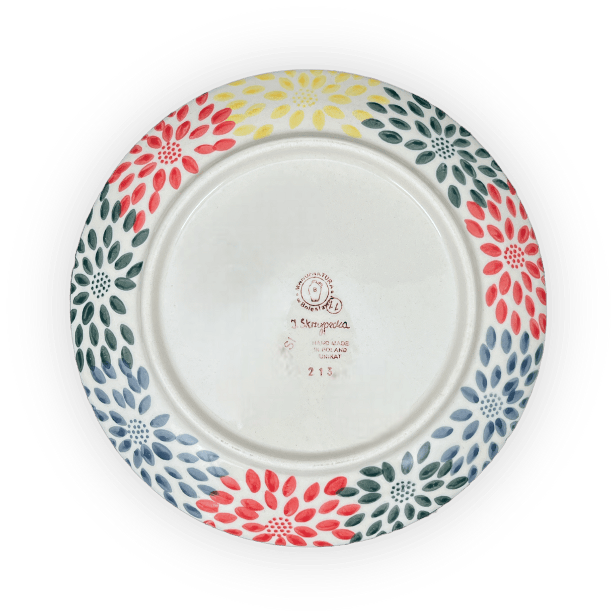 Plate, Round, Salad, 8.5" in "Zinnia Bouquet" by Manufaktura | T134S-IS05