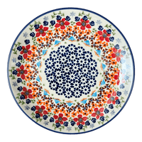 A picture of a Polish Pottery 8.5" Salad Plate (Stellar Celebration) | T134S-P309 as shown at PolishPotteryOutlet.com/products/8-5-salad-plate-stellar-celebration-t134s-p309