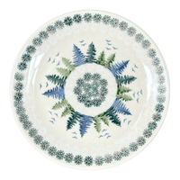 A picture of a Polish Pottery 8.5" Salad Plate (Pine Forest) | T134S-PS29 as shown at PolishPotteryOutlet.com/products/8-5-round-salad-plate-pine-forest-t134s-ps29