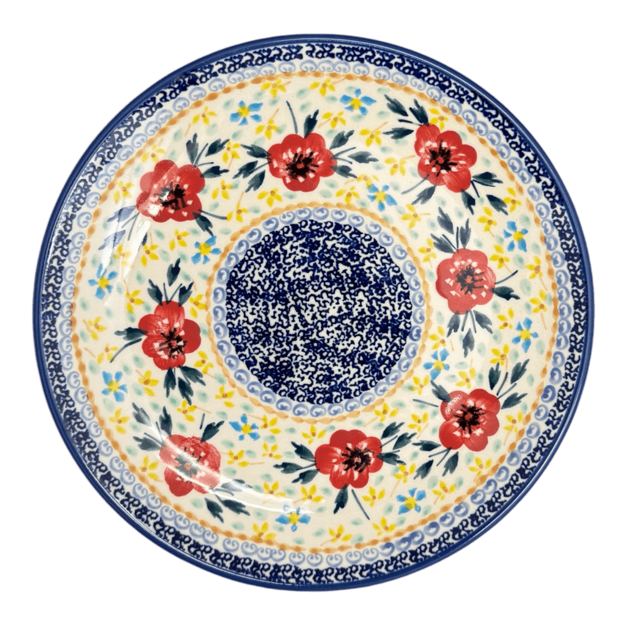 Plate, Round, Salad, 8.5" in "Brilliant Wreath" by Manufaktura | T134S-WK78