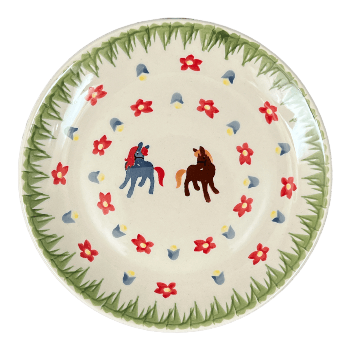 Plate, Round, Salad, 8.5" in "Ponies & Posies" by Manufaktura | T134T-DKON