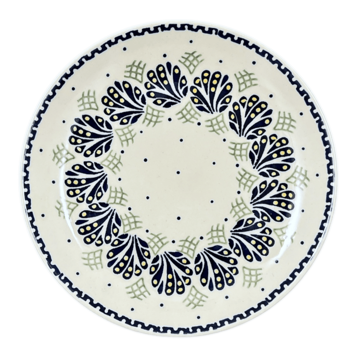 Plate, Round, Salad, 8.5" in "Splash of Blue" by Manufaktura | T134T-DPPZ