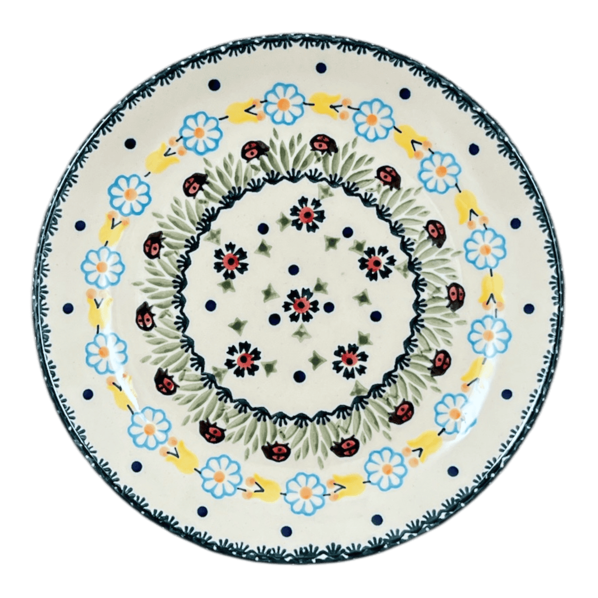 Plate, Round, Salad, 8.5" in "Lady Bugs" by Manufaktura | T134T-IF45